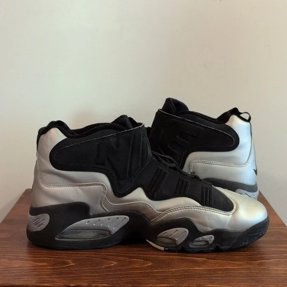 Nike Air Griffey Max 1 Metallic Silver Sz 13 - Picture 6 of 8